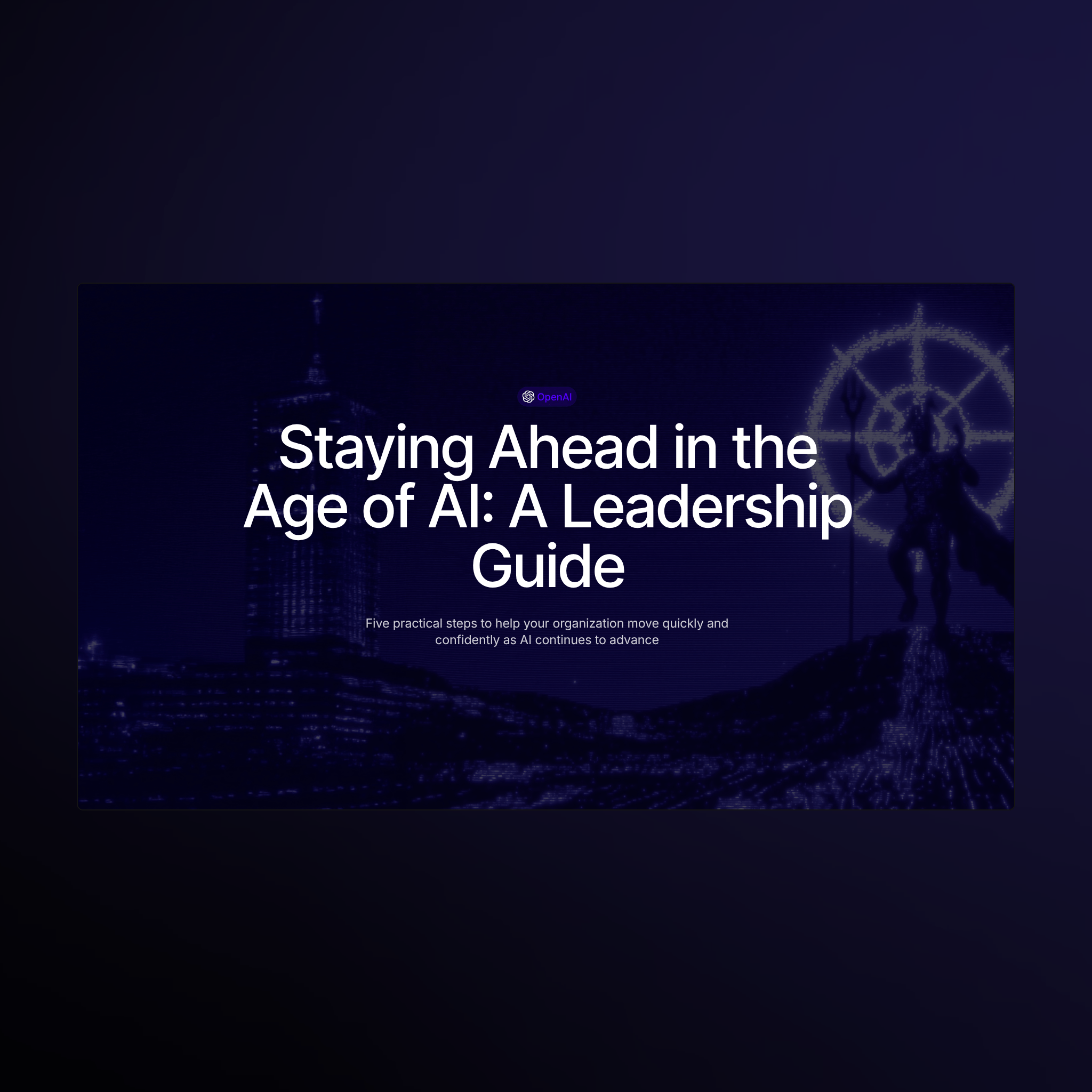 Folien aus einem Leadership-fokussierten KI-Workshop